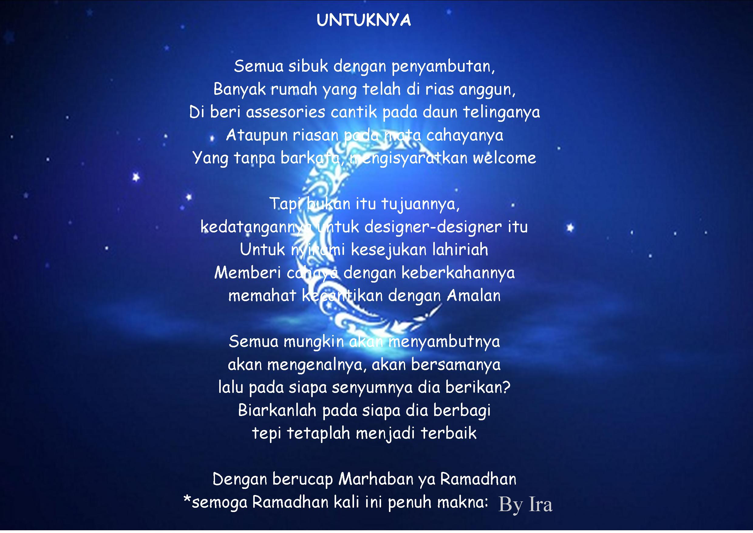 Puisi Menjelang Penyambutan Bulan Ramadhan Terbaru Bulan Ini 2015